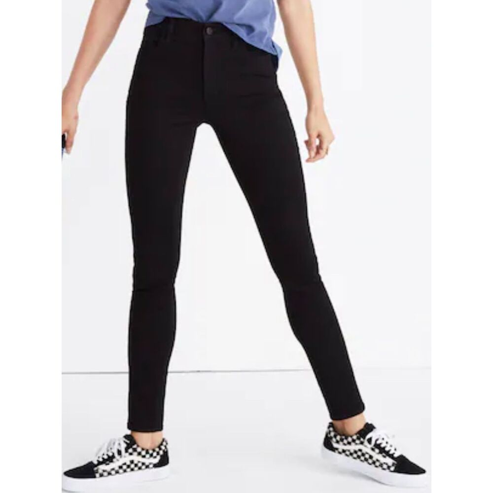 Madewell Roadtripper Black High Rise Skinny Jeans Stretch Magic Pockets Size 27